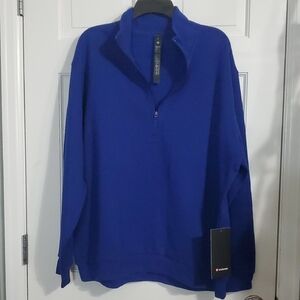 NWT Lululemon Steady State Half-Zip Mens XL Lark Blue